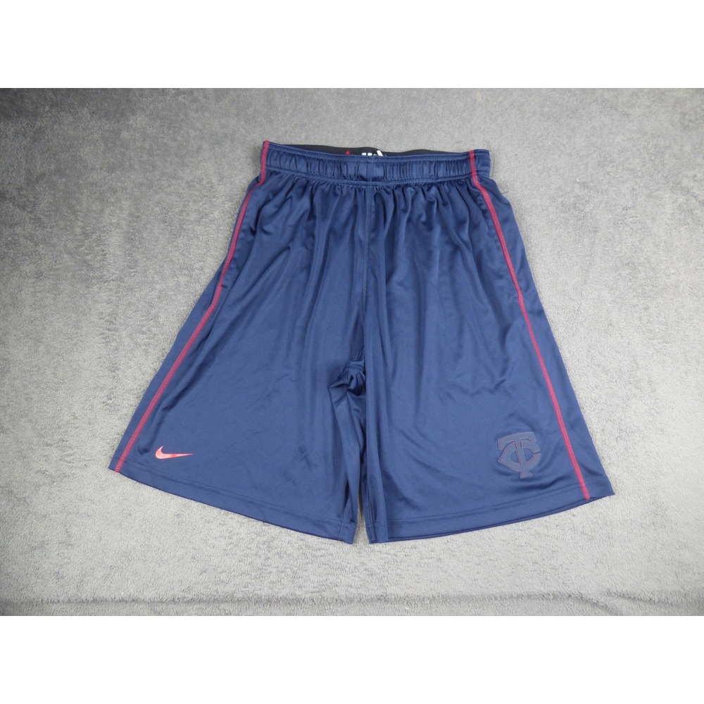 Nike BSBL Minnesota Twins Authentic Collection Dri-FIT Shorts Navy Mens Medium